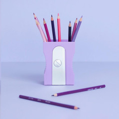 Balvi Pot à Crayons Sharpener Couleur Mauve Gardez Votre Bureau rangé Pot à Crayons Original et amusa