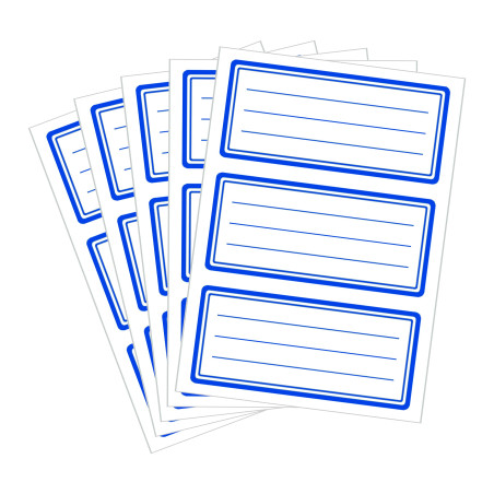 TopStick 1346 Étiquettes de livre ligné (76 x 35 mm, 50 feuilles, papier, mat) auto-adhésives, autocollants scolaires neutres po