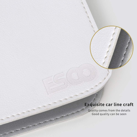 ESCOCO Sous-main multifonction en cuir synthétique ultra fin et imperméable pour ordinateur portable - 60 x 40 cm - tapis d'écri
