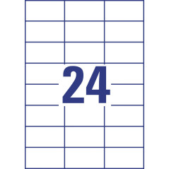 europe 100 ?tiquettes pour inkjet/laser/copieur, 70x37,1mm