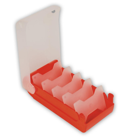 TimeTex Boîte à fiches A8 en plastique Rouge