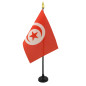 AZ FLAG - Mini Drapeau Tunisie De Table - 15x10 cm - Drapeau Tunisien De Bureau 100% Polyester Avec Hampe Pointe Dorée 25cm AZ FLAG - Mini Drapeau Tunisie De Table - 15x10 cm - Drapeau Tunisien De Bureau 100% Polyester Avec Hampe Pointe Dorée 25cm