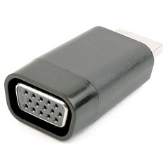 Gembird A-HDMI-001 Adaptateur VGA-de-Cable Adaptateur pour (Cable HDMI VGA Noir mâle/Femelle 1920 x 1080 Pixels)