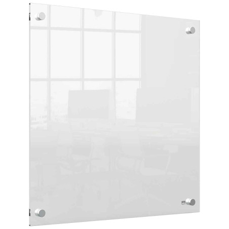 Nobo - Mini Tableau Transparent Effaçable en Acrylique pour Bureau, Facile à Effacer, 450 x 450 mm, Feutre Marqueur et Fixations
