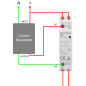 Heschen Contacteur ca domestique, HS1-25, 2 pôles 1NO 1NC, CA 220V/240V tension de bobine, 35mm montage sur Rail DIN Heschen Contacteur ca domestique, HS1-25, 2 pôles 1NO 1NC, CA 220V/240V tension de bobine, 35mm montage sur Rail DIN
