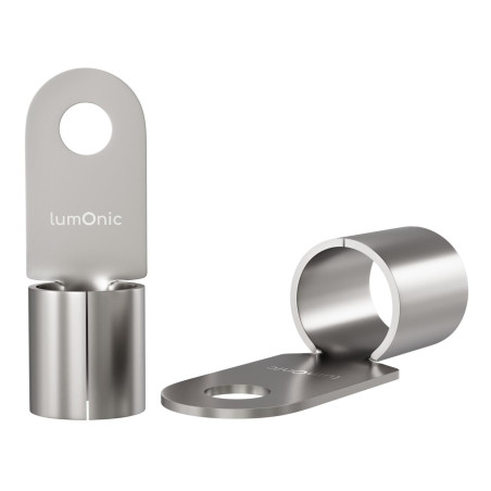 Lumonic 25x cosses à sertir nues 16-25mm² I cosses à sertir M5 non isolées I cosses M5, cosse tubulaire 16mm2 25mm2 œillets annu