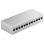 deleyCON Panneau de Brassage 12 Ports Kit Panneau de Distribution 1U + 12x RJ45 Modules Keystone Jack STP CAT6a Compatibles avec deleyCON Panneau de Brassage 12 Ports Kit Panneau de Distribution 1U + 12x RJ45 Modules Keystone Jack STP CAT6a Compatibles avec