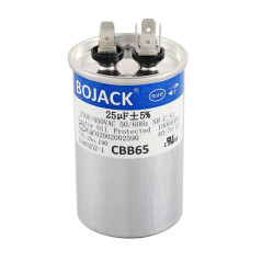 BOJACK 25uf 370 450 V AC CBB65 Condensateur rond de démarrage moteur et ventilateur 25 MFD 10000 AFC