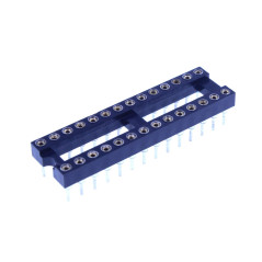 HUABAN 5 pièce DIP-28 DIP28 Type de soudure d'adaptateur de prise d'essai d'IC de largeur 10mm de lancement de broche ronde 2.54