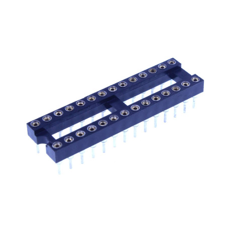 HUABAN 5 pièce DIP-28 DIP28 Type de soudure d'adaptateur de prise d'essai d'IC de largeur 10mm de lancement de broche ronde 2.54