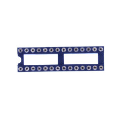 HUABAN 5 pièce DIP-28 DIP28 Type de soudure d'adaptateur de prise d'essai d'IC de largeur 10mm de lancement de broche ronde 2.54