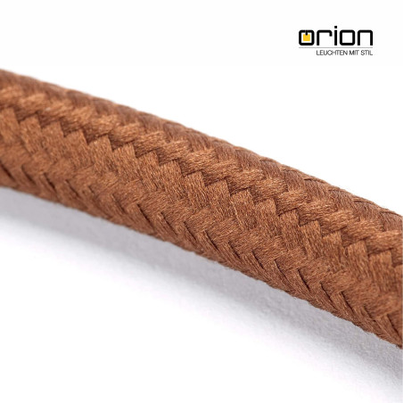 Câble d’alimentation textile - gaine extérieure en plastique - 5 m - 3 fils - 3 x 0,75 mm² - Avec conducteur de terre - Accessoi