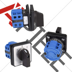 APIELE universel came rotatif 20 A 3 positions 8 bornes 690 V Commutateur de changement de came