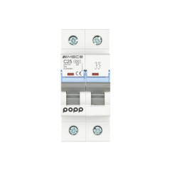 POPP® Interrupteur automatique magnétique industriel CURVA C 1P 2P 3P + 6A 10A 16A 20A 25A 32A 40A 50A 63A … (2P, 25A)