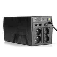 NGS FORTRESS1500V2 - Onduleur Hors Ligne SAI, Off Line UPS 1200 VA, Tension de Sortie Constante 720W pour 4 Prises Schuko