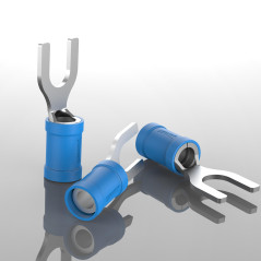 AUPROTEC Fourche 0,5-6,0 mm² Ø du trou M3 - M8 En partie isolé PVC SV Connecteur de câble en cuivre étamé