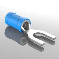 AUPROTEC Fourche 0,5-6,0 mm² Ø du trou M3 - M8 En partie isolé PVC SV Connecteur de câble en cuivre étamé
