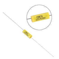 10 Pièces Condensateur Film Polyester Axial Mylar 0.022uF 630V Haute Précision pour Amplificateur Radio et Réparation Audio avec