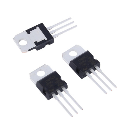 Puce IC stabilisatrice de tension, vente en gros 10 pcs/Lot L7805 LM7805 7805 régulateur de tension + 5 V 1.5A nouveau