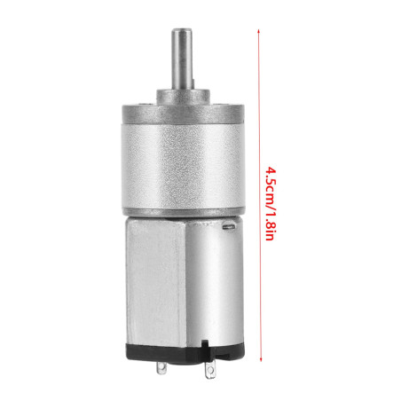 Moteur à engrenages électrique 6V/12V 16GA030 10mm Arbre Moteur pour Serrure Électronique Voiture (12V 30RPM)