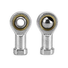 QWORK® 2 Pièces 8mm Embout Roulement à Rotule M8 x 1.25, Femelle Filétage Auto-Lubrifiantes