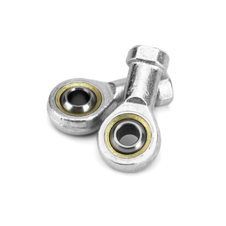 QWORK® 2 Pièces 8mm Embout Roulement à Rotule M8 x 1.25, Femelle Filétage Auto-Lubrifiantes