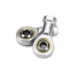 QWORK® 2 Pièces 8mm Embout Roulement à Rotule M8 x 1.25, Femelle Filétage Auto-Lubrifiantes QWORK® 2 Pièces 8mm Embout Roulement à Rotule M8 x 1.25, Femelle Filétage Auto-Lubrifiantes