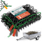 CargoVA - Filet Extensible pour remorque 1,5x2,2 jusqu'à 2,5x3,5M - Filet élastique Noir avec Corde élastique et marquage des Co CargoVA - Filet Extensible pour remorque 1,5x2,2 jusqu'à 2,5x3,5M - Filet élastique Noir avec Corde élastique et marquage des Co