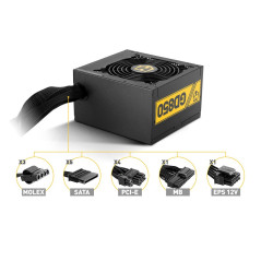NOX XTREME PRODUCTS Hummer GD 850 -NXHUMMER850GD- 850W, Source de Courant, Certifié 80 Plus Gold Ventilateur 120 mm Ultra-Silenc