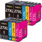DOREINK 27XL Cartouche Remplacement pour Epson 27 27 XL Cartouche d'encre Compatible avec Epson WF 3620 WF 7720 WF 3640 WF 7715 