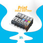 InkJello Compatible Cartouche d'encre de Remplacement pour Canon Pixma iP3600 iP4600 iP4700 MP540 MP550 MP560 MP620 MP630 MP640 
