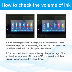LCL Cartouche d'encre Compatible 727 XL B3P06A C1Q12A F9J76A F9J79A F9J77A F9J78A F9J80A 300ML High Yield Remplacement pour HP D