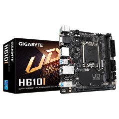 GIGABYTE H610I Carte mère - Prend en Charge Les processeurs Intel Core 14e génération, VRM numérique Hybride 4+1+1, jusqu'à 5600