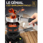 Allume charbon chicha M. ROSENFELD FIRE Tower 3.0 avec câble de 150 cm, Allume charbon electrique panier à charbon amovible et 2 Allume charbon chicha M. ROSENFELD FIRE Tower 3.0 avec câble de 150 cm, Allume charbon electrique panier à charbon amovible et 2