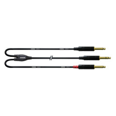 Cordial Câble jack insert 1,5 m fiche Rean CFY 1.5 VPP - Câble d'Insertion
