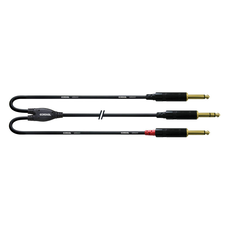 Cordial Câble jack insert 1,5 m fiche Rean CFY 1.5 VPP - Câble d'Insertion