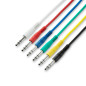 Adam Hall Cables 3 STAR BVV 0090 SET - Jeu de 6 câbles patch 6,3 mm Jack Stereo 0,90 m Adam Hall Cables 3 STAR BVV 0090 SET - Jeu de 6 câbles patch 6,3 mm Jack Stereo 0,90 m
