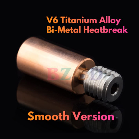 BZ 3D Sidewinder X1 Bi-metal Heatbreak Bimétallique Titane+Cuivre Tout métal Heatbreak pour Sidewinder X1 X2 Heatbreak,Kraken Ch