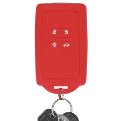 kwmobile Accessoire clé de Voiture Compatible avec Renault Smart Key 4-Bouton (Keyless Go Uniquement) - Coque en Silicone Souple