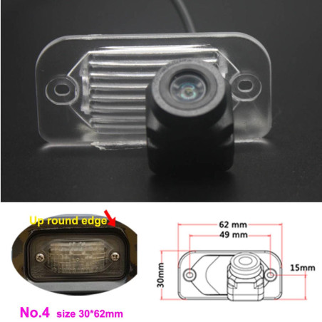 Dynavsal HD CCD Caméra de Recul Imperméable IP67 Vision Nocturne pour Mercedes C/E/CLS/CLK/SLK/SL Class W209 W203 W211 W219 E320