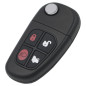 Coque de clé de Voiture 4 Boutons FO21 Lame Non coupée pour Jaguar X-Type S-Type XF XJ XE XJR 1999-2009 Coque de clé de Voiture 4 Boutons FO21 Lame Non coupée pour Jaguar X-Type S-Type XF XJ XE XJR 1999-2009