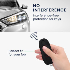 kwmobile Accessoire clé de Voiture Compatible avec Porsche (Keyless Uniquement) 3-Bouton - Coque en Silicone Souple pour Clef de