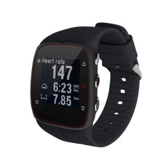 kwmobile Bracelet compatible avec Polar M400 / M430 bracelet - Bracelet de rechange pour fitness tracker en TPU - noir
