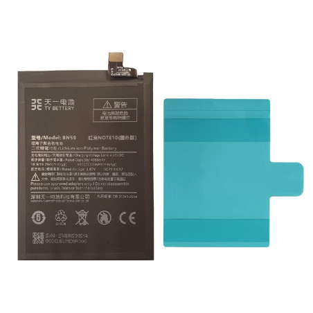 [TY BETTERY] Batterie Compatible avec BN59 Xiaomi Redmi Note 10