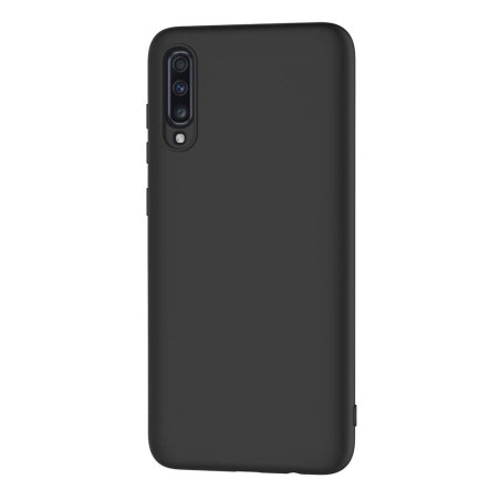 AICEK Coque Samsung Galaxy A70, Noir Silicone Coque pour Samsung A70 Housse Galaxy A70 Noir Silicone Etui Case (6,7 Pouces)