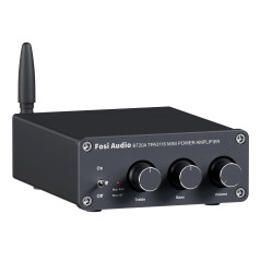 Fosi Audio BT20A Amplificateur Audio Bluetooth, 100W x2 Ampli HiFi Stéréo 2 Canaux, Classe D Amp TPA3116 Intégré Ampli de Puissa
