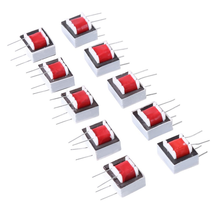 Walfront 10pcs Transformateur Audio 600 Ohm 1:1 EI14 Walfront 10pcs Transformateur Audio 600 Ohm 1:1 EI14