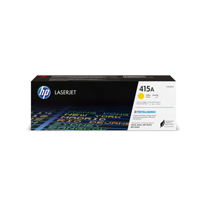 HP 415A W2032A Toner Jaune Authentique pour HP LaserJet Pro M454 / M479 HP 415A W2032A Toner Jaune Authentique pour HP LaserJet Pro M454 / M479