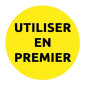 AVERY - 300 Étiquettes Jaunes Amovibles en Rouleau Pré-Imprimées "UTILISER EN PREMIER" Traçabilité Alimentaire - Format 40 mm AVERY - 300 Étiquettes Jaunes Amovibles en Rouleau Pré-Imprimées "UTILISER EN PREMIER" Traçabilité Alimentaire - Format 40 mm