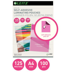 Leitz Paquet de 100 Pochettes de plastification à chaud 125 microns A4 Brillant